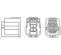 Lambda sensor Heated 466016355135 MAGNETI MARELLI for MAZDA 3 3 Saloon