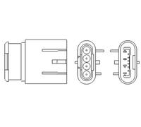 MAGNETI MARELLI Lambda sensor 466016355161 Heated 4 FIAT: 500 Hatchback, Panda III Hatchback