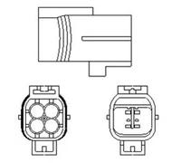 LAMBDA SENSOR FOR OPEL GENERAL MOTORS 95507972 4711613
