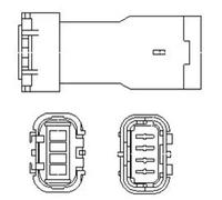 Lambda sensor Heated 466016355171 MAGNETI MARELLI for PEUGEOT CITROËN DS