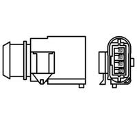 Lambda sensor Heated 466016355178 MAGNETI MARELLI for VW SEAT SKODA