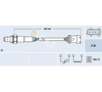 Lambda sensor Heated 77433 FAE for CITROËN PEUGEOT MINI