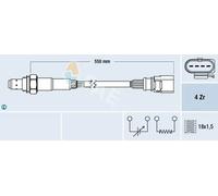 Lambda sensor Heated 77439 FAE for VW SKODA AUDI SEAT