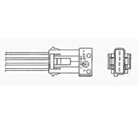 Lambda Sensor NGK/NTK Fits CITROEN Ax Xsara Zx PEUGEOT 306 405 II 86-05 16289S