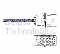 Genuine Delphi O2 Oxygen Lambda Sensor - ES10789-12B1