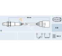 Lambda sensor Regulating Probe 77138 FAE for AUDI SKODA VW