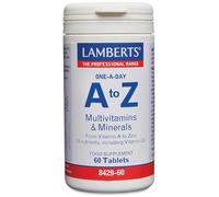 Lamberts A-Z Multi - Daily Multivitamin & Mineral Formula - with 23 Key Nutrients - One-a-Day - 60 Tablets