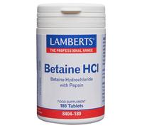 LAMBERTS Betaine HCl 324mg - Betaine HCl with Pepsin - 180 Tablets