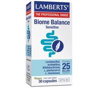 Lamberts Biome Balance Sensitive Capsules 30 - Multi-Strain Live Bacteria Supplement - Delayed Release - Gut Support for Sensitive Digestion