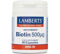 Lamberts Biotin 500 mg of biotin per capsule 90 Capsules