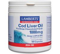 Lamberts Cod Liver Oil 1000 mg Capsules, 180 Count