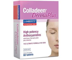 Lamberts Colladeen Derma Plus - Collagen & Skin Support with Vitamin C, Niacin & Biotin - 60 Tablets