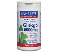 Lamberts Ginkgo 6000mg High Strength Time Release 180 tablets