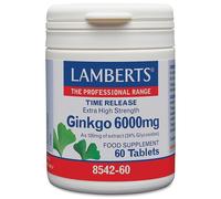Lamberts Ginkgo 6000mg Tablets (60) BBE 04/2027