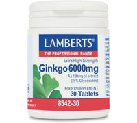 Lamberts Ginkgo Biloba Extra High Potency 6,000 mg 180