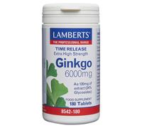 LAMBERTS Ginkgo - Ginkgo Biloba - 180 x 6000mg Tablets