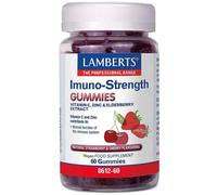Lamberts Imuno-Strength 60 Vegan Gummies - with Vitamin C, Zinc & Elderberry - Sugar-Free Immune Support