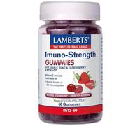 Lamberts Imuno-Strength 60 Vegan Gummies - with Vitamin C, Zinc & Elderberry - Sugar-Free Immune Support