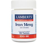 Lamberts Iron 14 mg citrate of higher absorption 100 tablets