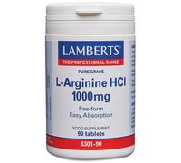 Lamberts L-Arginine HCL 1000mg 90 Tablets