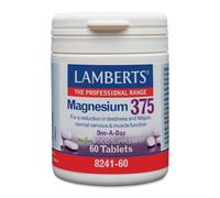 Lamberts Magnesium 375mg 60 Tablets - One-A-Day Magnesium Supplement - Vegan