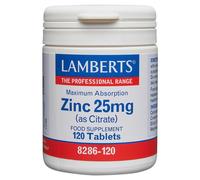 LAMBERTS Maximum Absorption Zinc as Citrate - 120 x 25mg Tablets