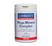 Lamberts Mega Mineral Complex - High Potency Multi-Mineral Formula - 90 Vegan Tablets