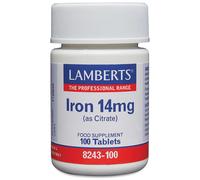 Lamberts - Minerals Iron 14mg x 100 Tablets for Men and Women