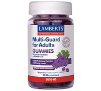 Lamberts Multi-Guard for Adults Gummies - Vegan - 60 Gummies | One-a-Day Multivitamin & Mineral - Grape Flavour - No Added Sugar
