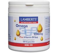 Lamberts Omega 3, 6 and 9 Plus Vitamin D3 5g 120 Capsules
