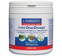 Lamberts OracOmega - Omega 3 Fish Oil with Plant Antioxidants - 760mg Omega 3 - 60 Capsules