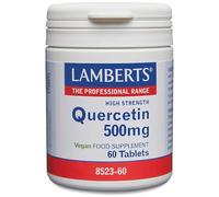 Lamberts Quercetin 500mg - High Strength Flavonoid from Plant Source - Natural Antioxidant - 60 Vegan Tablets