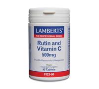 Lamberts Rutin & Vitamin C 500mg Tablets - with Bioflavonoids and Hesperidin - 90 Vegan Tablets
