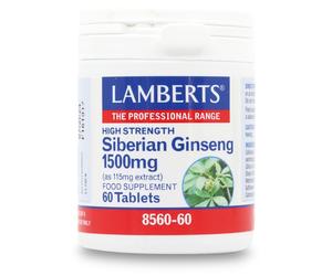 Lamberts Siberian Ginseng 1500mg 60 Tablets