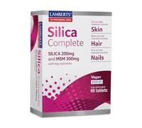 Lamberts Silica Complete - with Bamboo-Derived Silica, MSM, Biotin, Zinc & Vitamin C - Hair, Skin & Nails Support - 60 Vegan Tablets