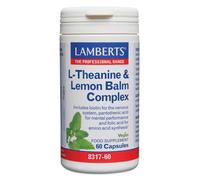 Lamberts Theanine & Lemon Balm Complex - 60 Capsules - Mental Performance Support - Vegan