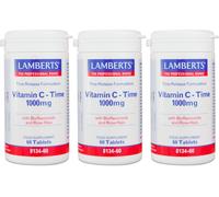 Lamberts Time Release Vitamin C 1000mg 60 Tablets X 3