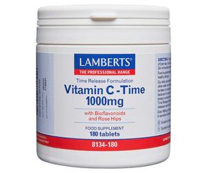 LAMBERTS Time Release Vitamin C-Time - 180 x 1000mg Tablets