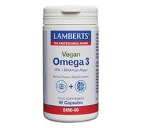Lamberts Vegan Omega 3 DHA - Algal Oil with EPA & DHA - Fish-Free Omega 3 Supplement - 60 Vegan Capsules