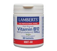 Lamberts Vitamin B12 1000mcg, 60 Tablets | High-strength Vegan easy-to-swallow