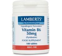 Lamberts Vitamin B6 50 mg pyridoxine 100 tablets 100 Units