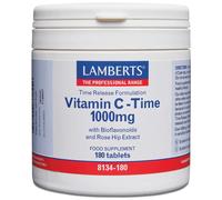 Lamberts Vitamin C Time Release Tablets 1000mg with Bioflavonoids – 180 Tablets