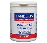 LAMBERTS Vitamin D3 1000 IU - 120 Capsules