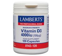 LAMBERTS Vitamin D3 4000 IU - 120 x 100mcg Capsules