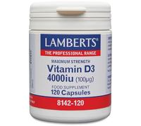 Lamberts Vitamin D3 4000iu (100ug) Maximum Strength 120 Capsules