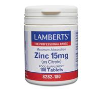 Lamberts Zinc 15mg (as Citrate) 180 Tablets (Pack of 2)