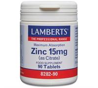 Lamberts Zinc 15mg (as Citrate) 90 tablet