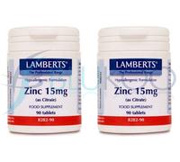 LAMBERTS Zinc (as Citrate) - 90 x 15mg Tablets
