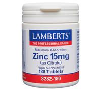 LAMBERTS Zinc (as Citrate) - 180 x 15mg Tablets