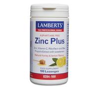 Lamberts Zinc Plus Lozenges - with Vitamin C and Propolis - Immune & Throat Support - 100 Lozenges